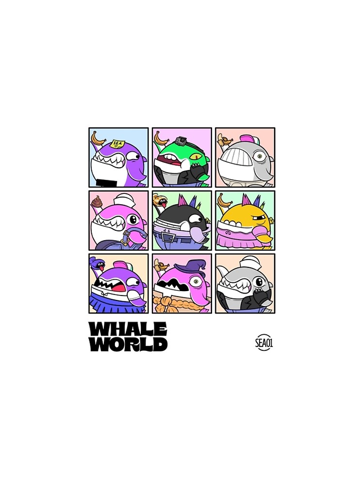 Whale World Cool Characters by mokokosaurus