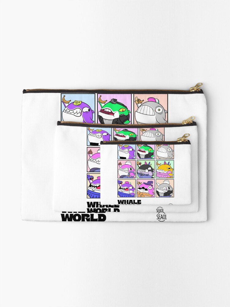 Alternate view of Whale World Cool Characters Zipper Pouch