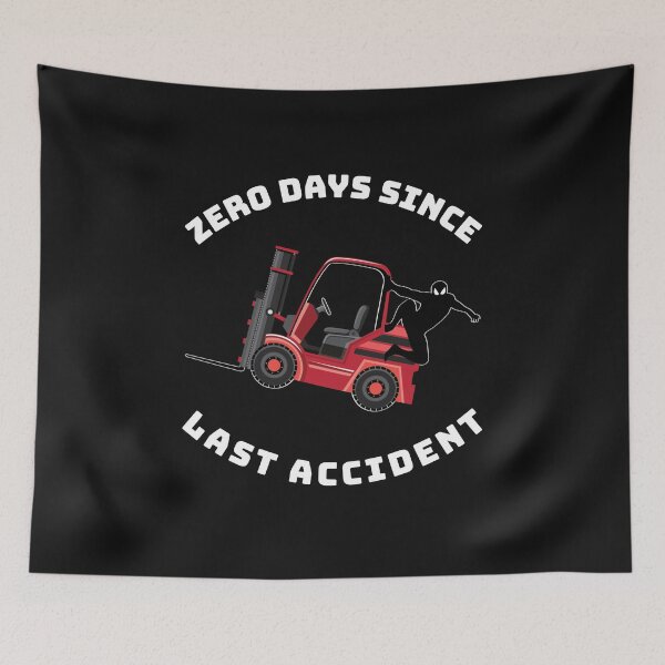 Item preview, Forklift Ninja, Zero Days Since Last Accident NFWRW designed and sold by TeamsterLife.