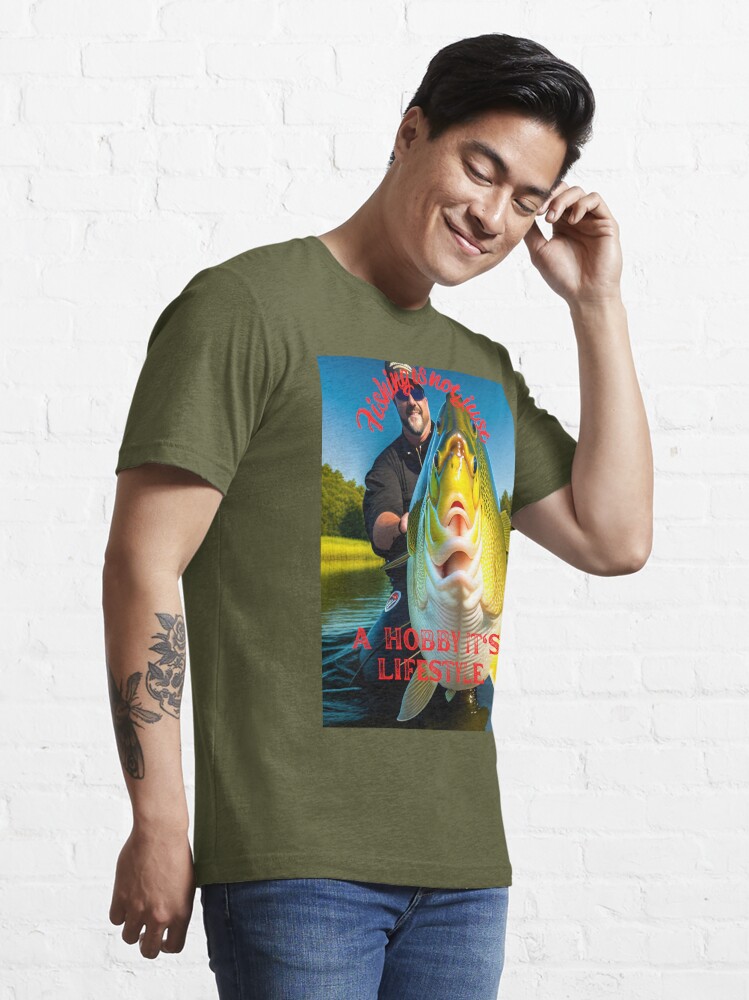 Fishing is not just a hobby its a lifestyle Essential T-Shirt for Sale by  Puppy Paws