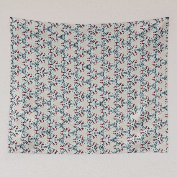 Item preview, Abstract in Red and Sky Blue designed and sold by debutpagesart.