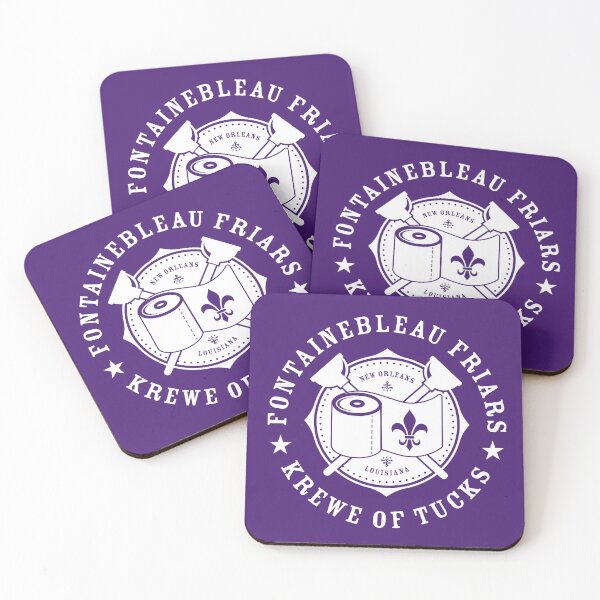 Item preview, FF Krewe of Tucks - Logo White designed and sold by FriarsDen.