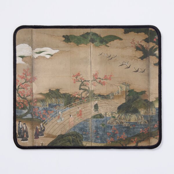 Item preview, Kano Hideyori - Maple Viewing at Takao Woodblock designed and sold by Persona-.