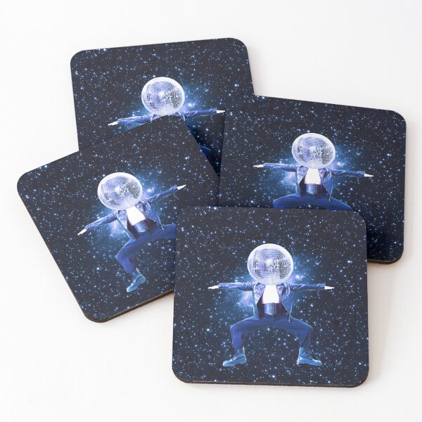 Item preview, Man with disco head in outer space.  designed and sold by Yasmine khalifa.