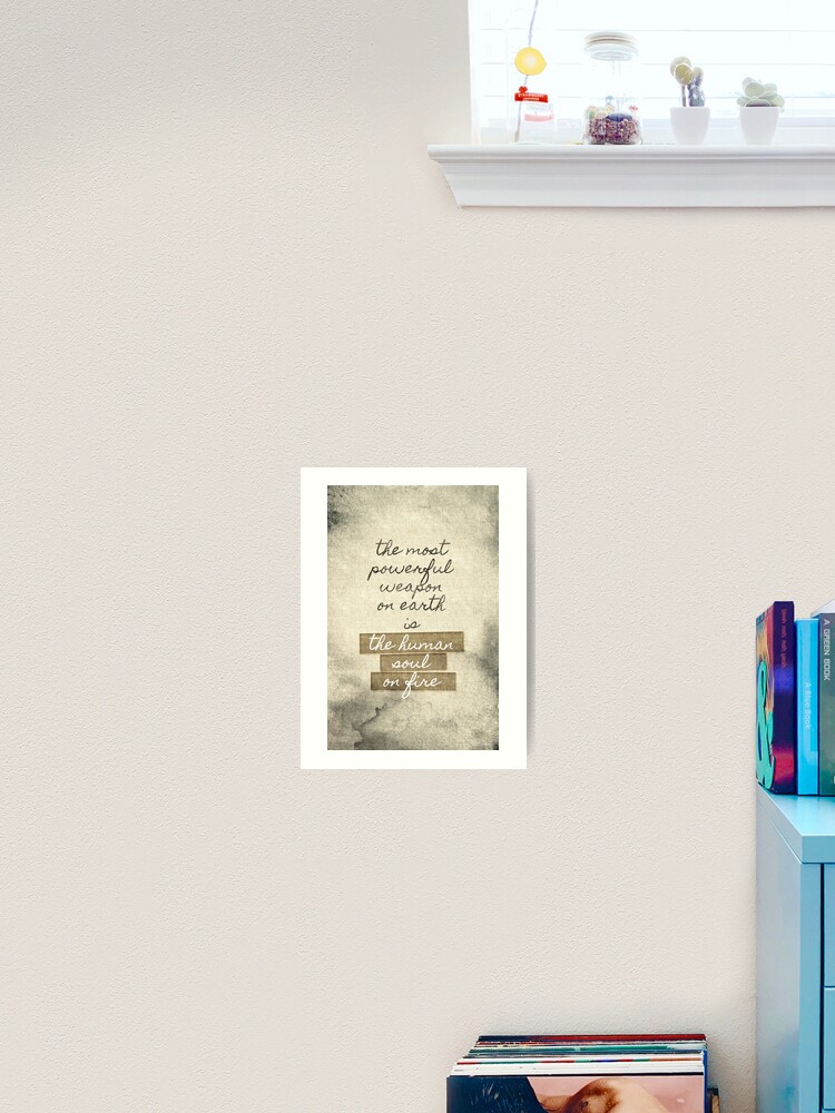 Thumbnail 2 of 3, Art Print, The Human Soul on Fire designed and sold by wocado.