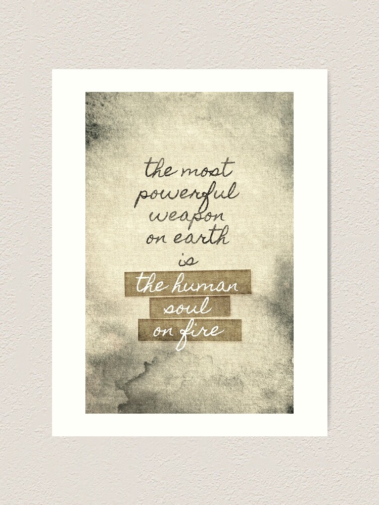 Thumbnail 1 of 3, Art Print, The Human Soul on Fire designed and sold by wocado.