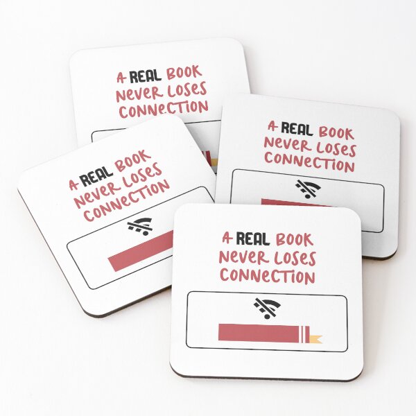 Item preview, "A Real Book Never Loses Connection" Merch designed and sold by StoicTesterShop.