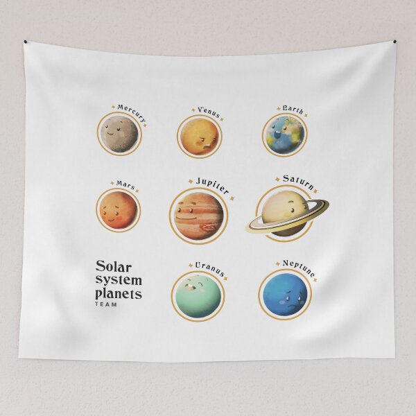 Item preview, Planets of Solar System names Pack cute kawaii - learn astronomy gift designed and sold by celestevolta.