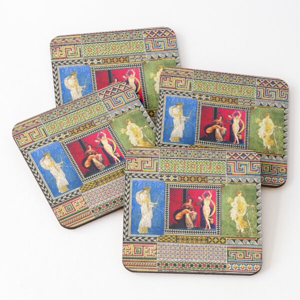 Item preview, DANCING MAENAD WITH DIANA AND FLORA ,ANTIQUE ROMAN PAINTINGS AND MOSAICS  designed and sold by BulganLumini.