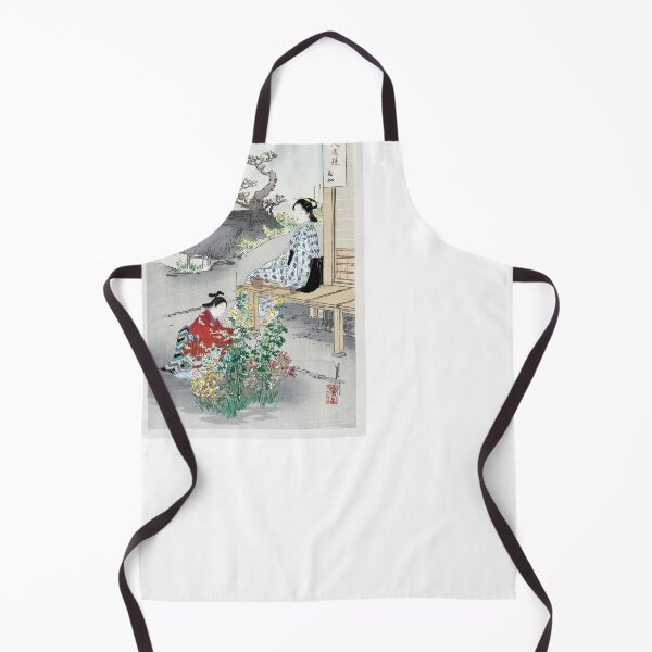 Item preview, Caring for the Chrysanthemums by Ogata Gekko designed and sold by Oldetimemercan.