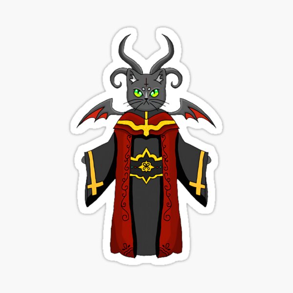 Cultist Cat Sticker