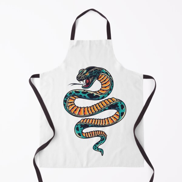 Item preview, Poisonous snake colorful tattoo designed and sold by FOUR_ three.