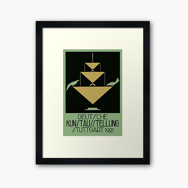Vista previa del artículo con la obra «Modern art deco Stuttgart 1921 Exposición de arte alemán, alimentar a los pájaros», diseñado y vendido por aapshop.