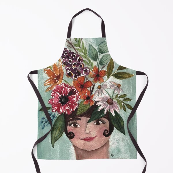 Item preview, Flower head flapper brown eyes designed and sold by The kitschy Citrus.