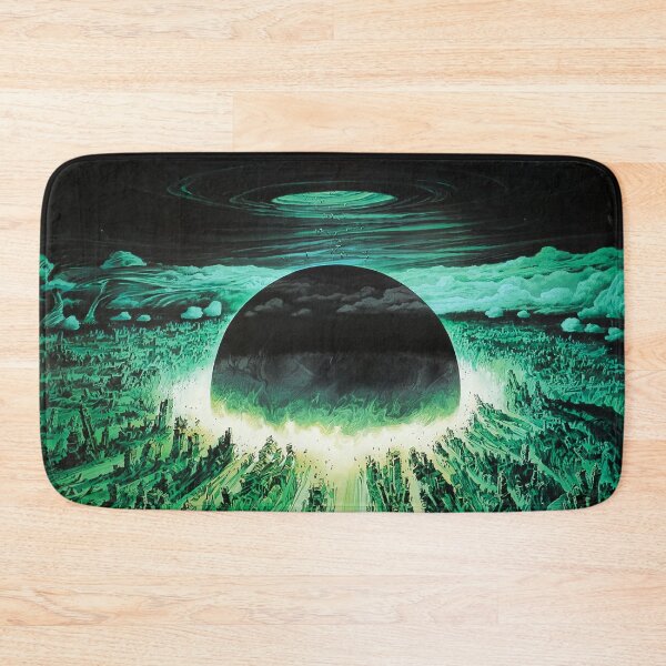 Item preview, Akira cyberpunk city explosion poster b1 green designed and sold by Neromancer.