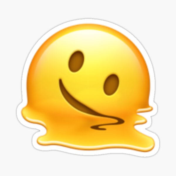 Item preview, Melting Face - iPhone iOS Apple Emoji designed and sold by KaomojiKitchen.