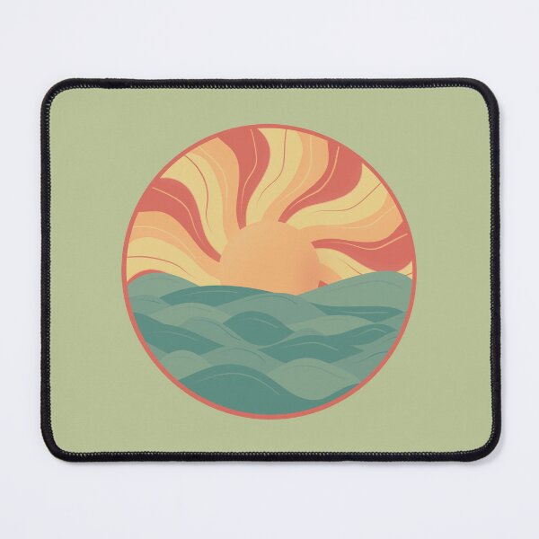Item preview, Sundown surfer sea green and orange designed and sold by Gwebbel.