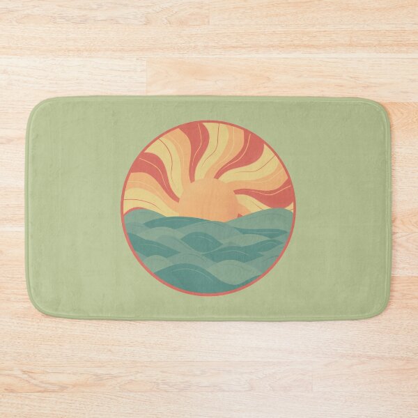 Item preview, Sundown surfer sea green and orange  designed and sold by Gwebbel.