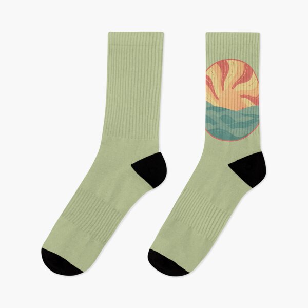 Item preview, Sundown surfer sea green and orange  designed and sold by Gwebbel.