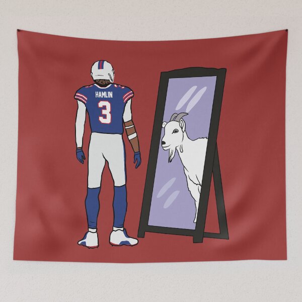 Item preview, Damar Hamlin Mirror GOAT designed and sold by RatTrapTees.
