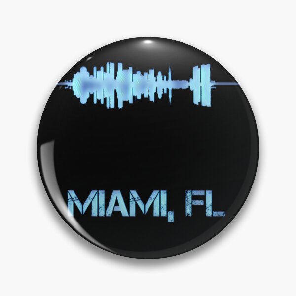 Item preview, Miami Florida Skyline Pulse designed and sold by Dude  Stuff.