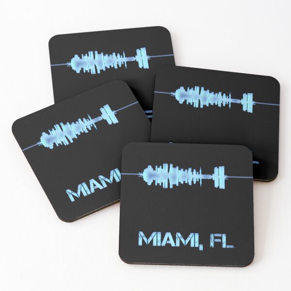 Item preview, Miami Florida Skyline Pulse designed and sold by Dude  Stuff.