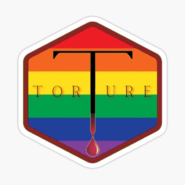 PRIDE Flag T logo Sticker