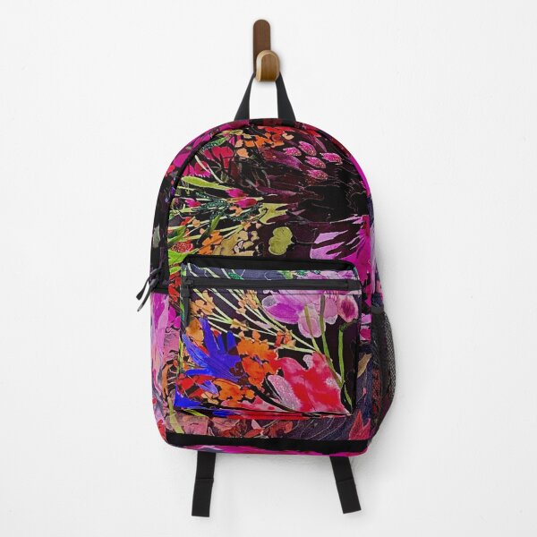 Item preview, Dark and bright floral print designed and sold by Susan Gallup.