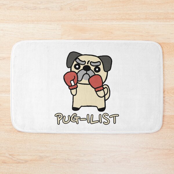 Item preview, PUG-ILIST Pugilist Pug Boxing Boxer Pugilism Pun Cute Dog  designed and sold by Decamegashop.