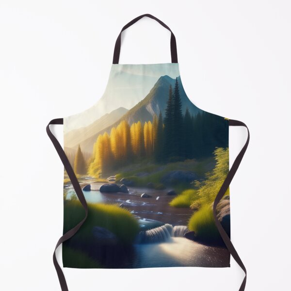 Item preview, Stream running through a mountain valley | Beautiful Landscapes | Original Digital art designed and sold by ArtworkbyEmmy.