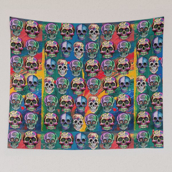 Item preview,  FESTIVE COLORFUL  SKULL PATTERNS - WATERCOLOR PAINT  designed and sold by DanaMire.