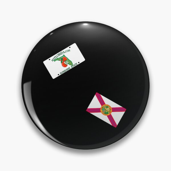 Item preview, Florida State Flag and License Plate Pattern - Available on Stickers socks shirts mugs and more! designed and sold by Dude  Stuff.