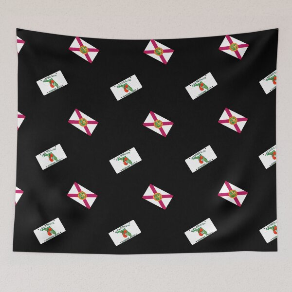 Item preview, Florida State Flag and License Plate Pattern - Available on Stickers socks shirts mugs and more! designed and sold by Dude  Stuff.