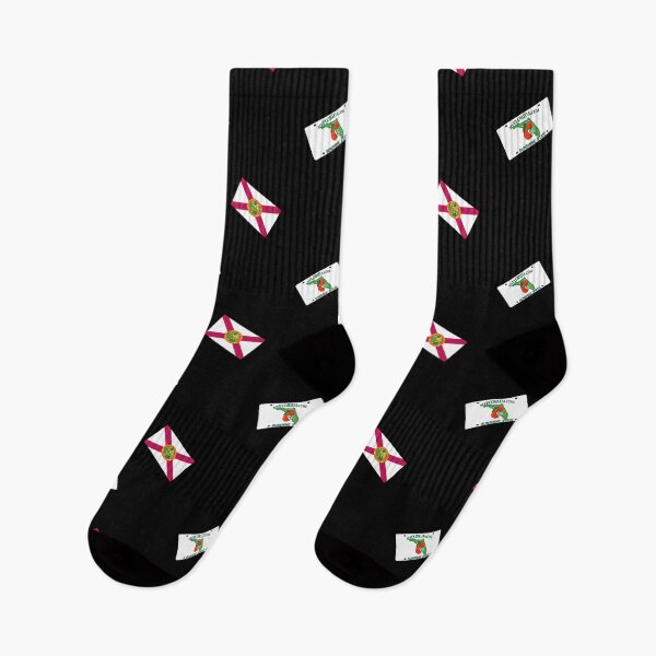 Item preview, Florida State Flag and License Plate Pattern - Available on Stickers socks shirts mugs and more! designed and sold by Dude  Stuff.