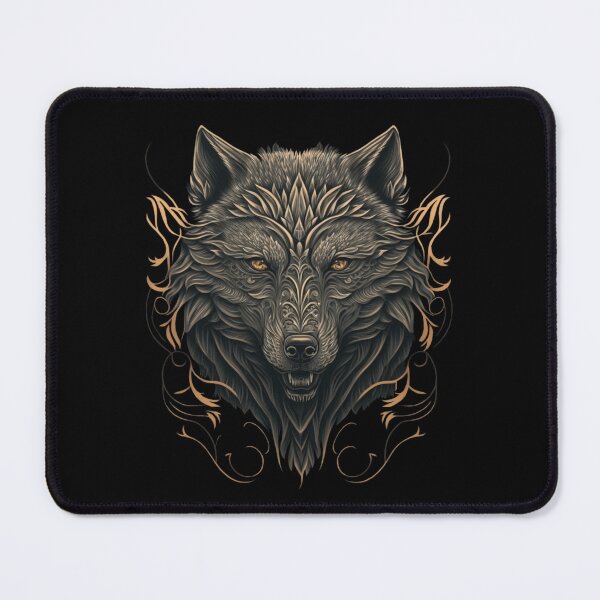 Item preview, Mystical Grey Wolf crest designed and sold by Fablemyst.
