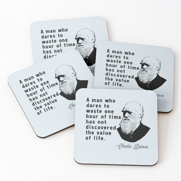 Item preview, Charles Darwin Quote on Wasting Time designed and sold by Greenbaby.