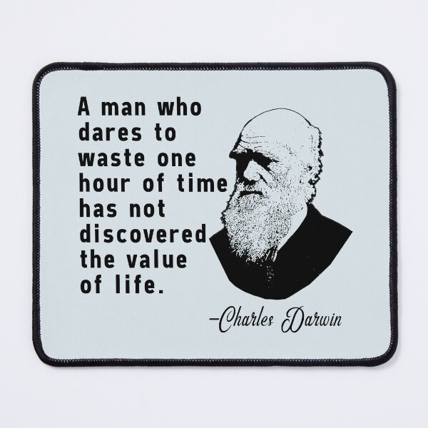 Item preview, Charles Darwin Quote on Wasting Time designed and sold by Greenbaby.