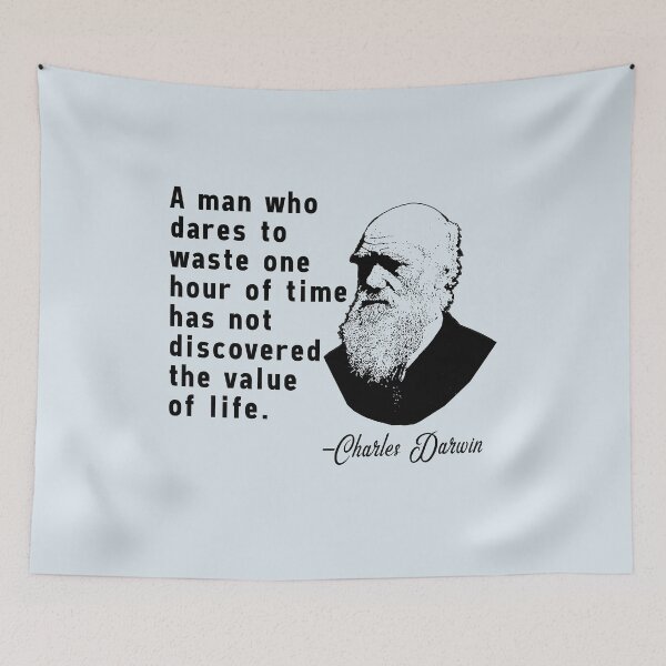 Item preview, Charles Darwin Quote on Wasting Time designed and sold by Greenbaby.