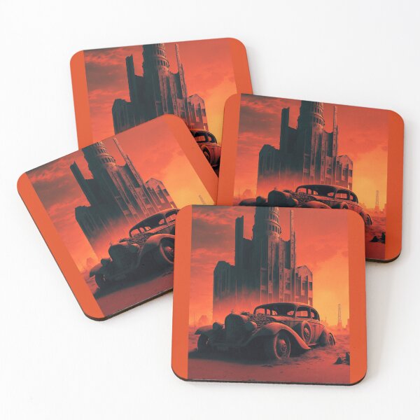 Item preview, Dystopian Sunrise: A Post-Apocalyptic Hot Rod Scene for Fans of Brutalism and American Industry #16 designed and sold by RodZnRoll.