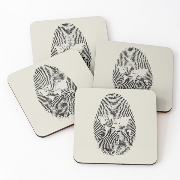 Item preview, Fingerprint earth map designed and sold by RafaelLima7.