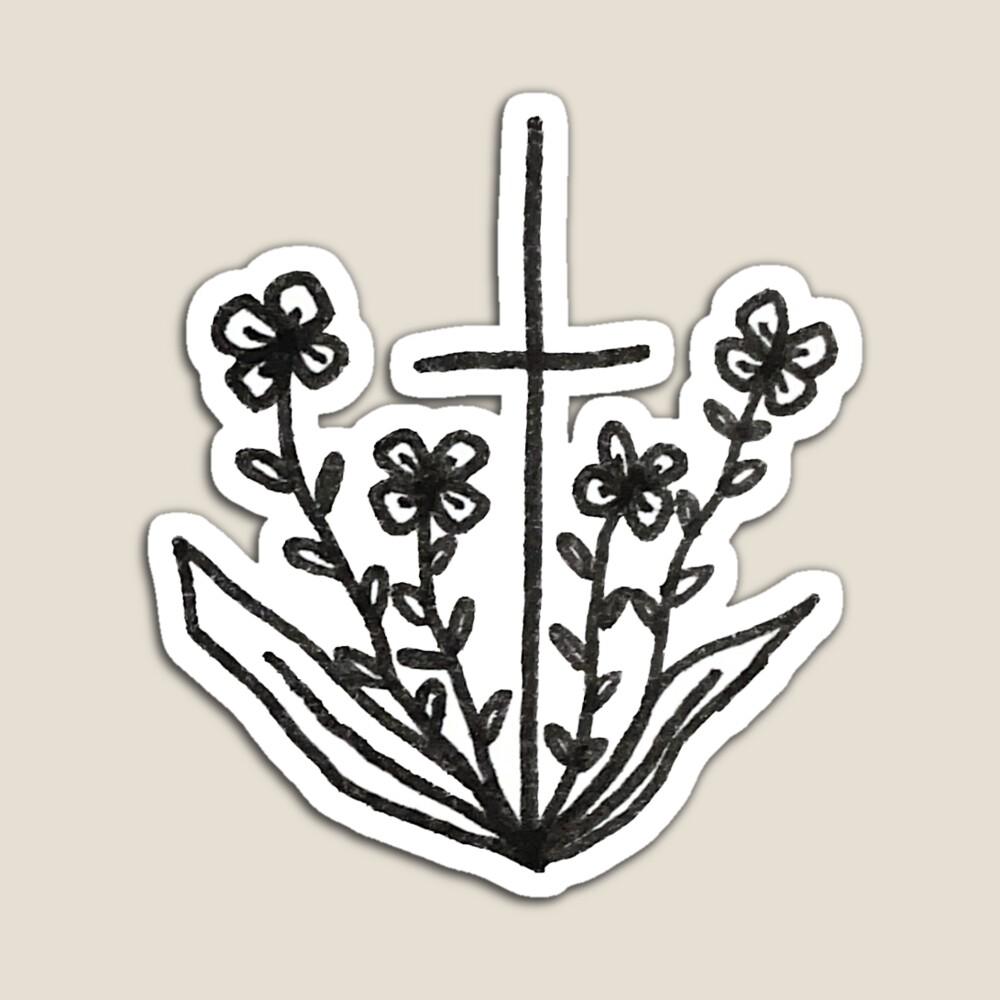 Faith Cross Sticker for Sale by rachelcweber