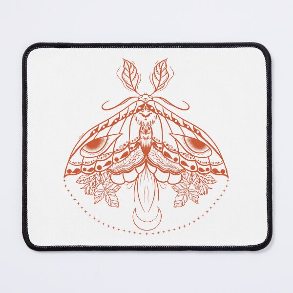 Item preview, Red Boho Moth designed and sold by LordGraceArt.