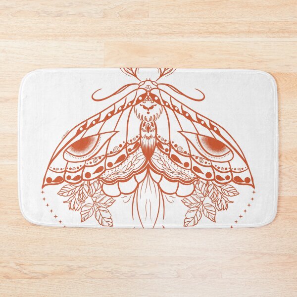 Item preview, Red Boho Moth designed and sold by LordGraceArt.