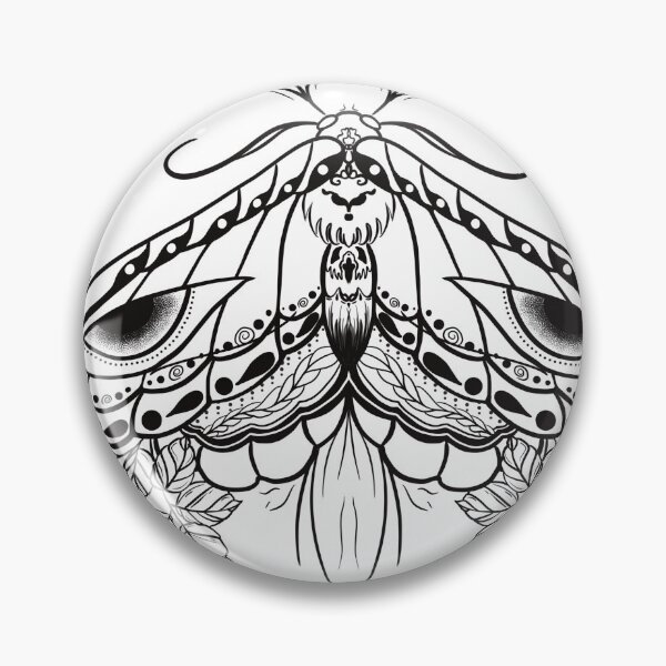 Item preview, Black Boho Moth designed and sold by LordGraceArt.