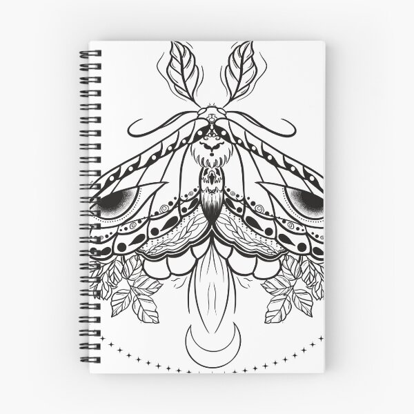 Item preview, Black Boho Moth designed and sold by LordGraceArt.