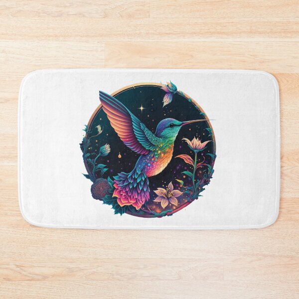 Item preview, Hummingbird and Flowers designed and sold by SCHummingbirds.