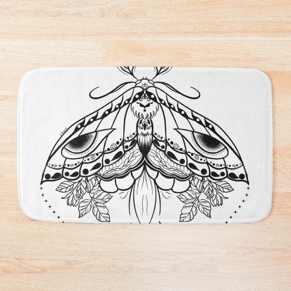Item preview, Black Boho Moth designed and sold by LordGraceArt.