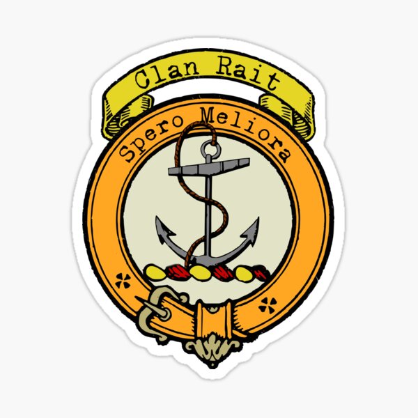 "Rait Clan Surname crest" Sticker for Sale by ljrigby Redbubble