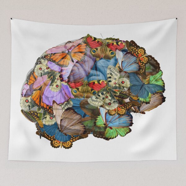 Item preview, Butterflies in my brain designed and sold by Kiki Collagist.