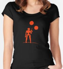 Beneath Twin Suns Women's Fitted Scoop T-Shirt